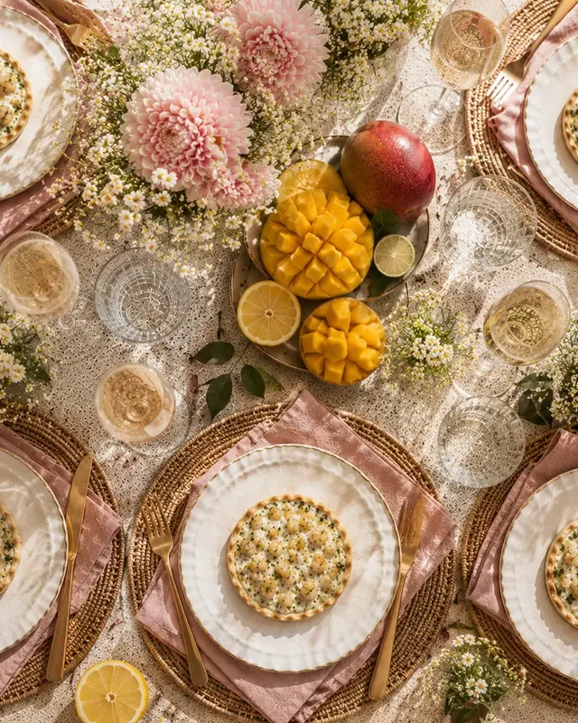 Tartes fines festives aux Saint-Jacques